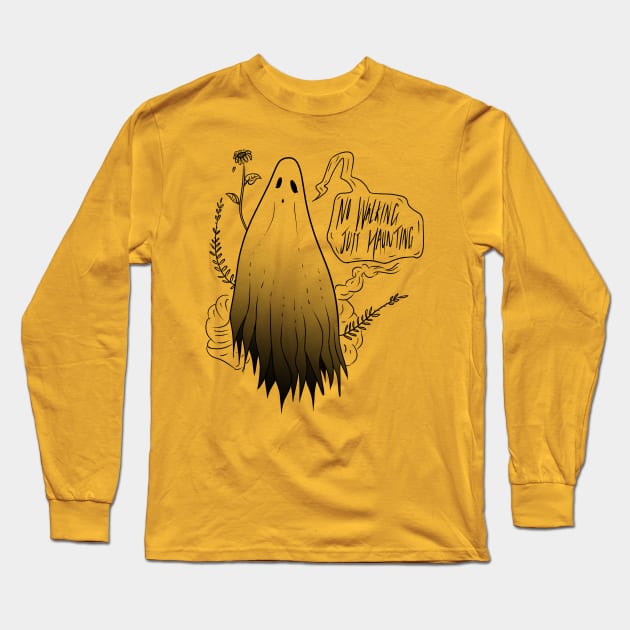 No Walking, Just Haunting Long Sleeve T-Shirt by BlackTide